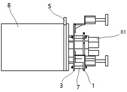 A tire bolt tightening machine calibration auxiliary device