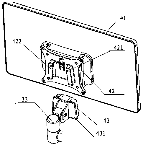A POS table support device