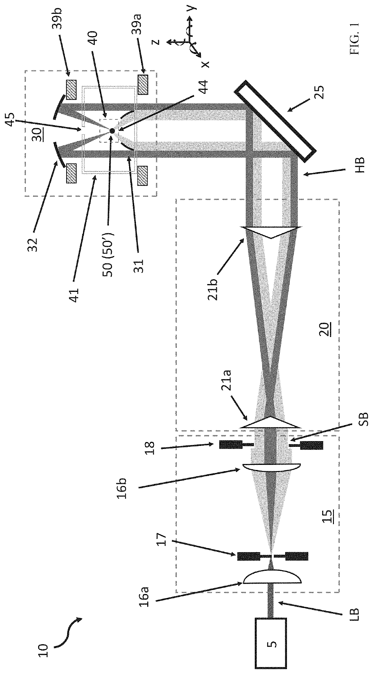 Optical trapping of airborne particles using dual counter-propagating hollow conical beams