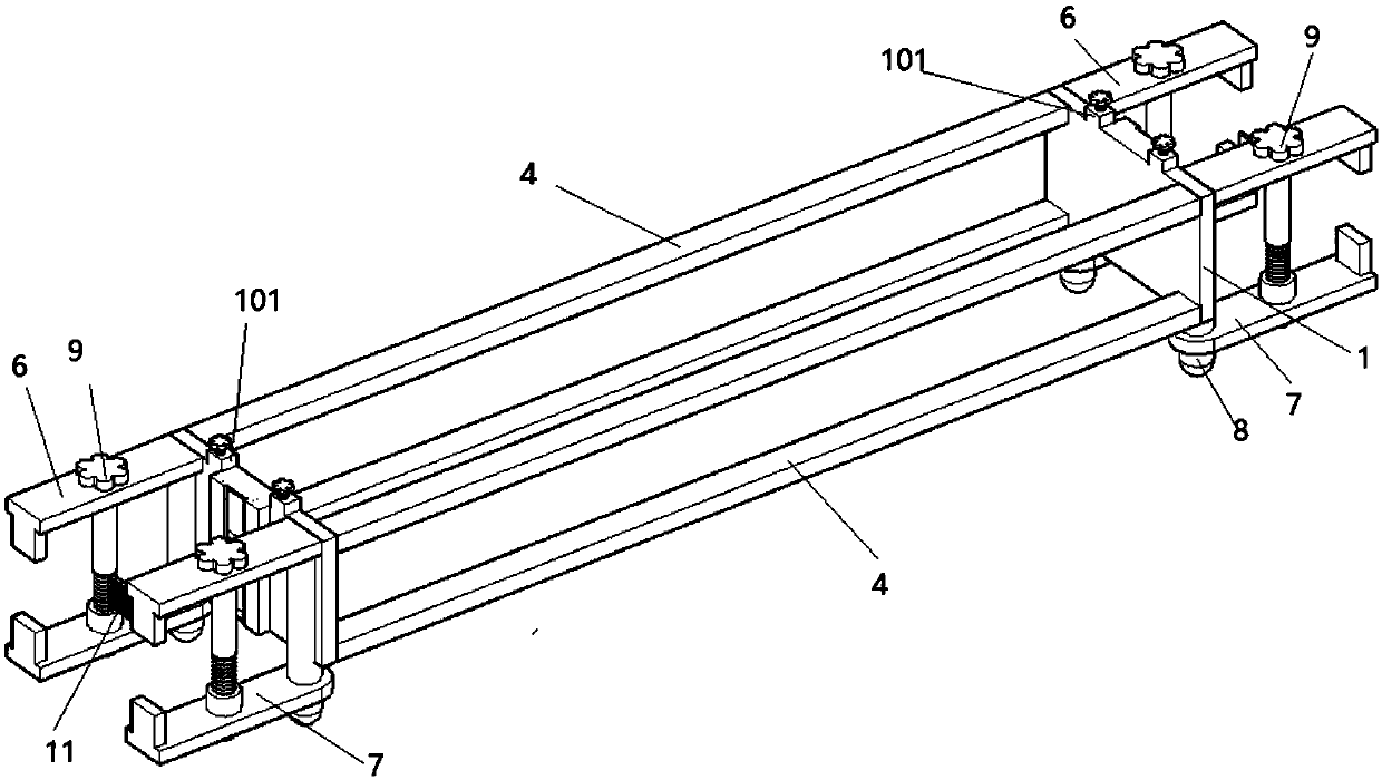 Three-dimensional greening planting box with decorating effect for roads and bridges