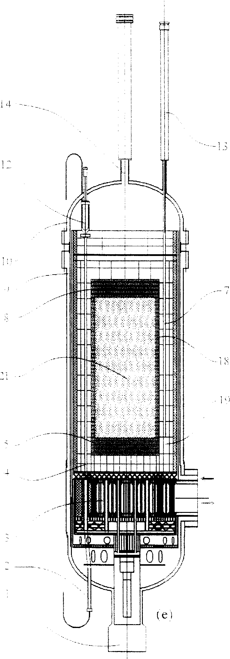 Regular bed modular high temperature gas cooled reactor and its fuel sphere disposal method