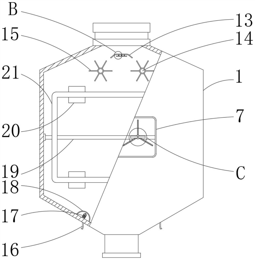 Mixing device for sheep feed processing and using method thereof