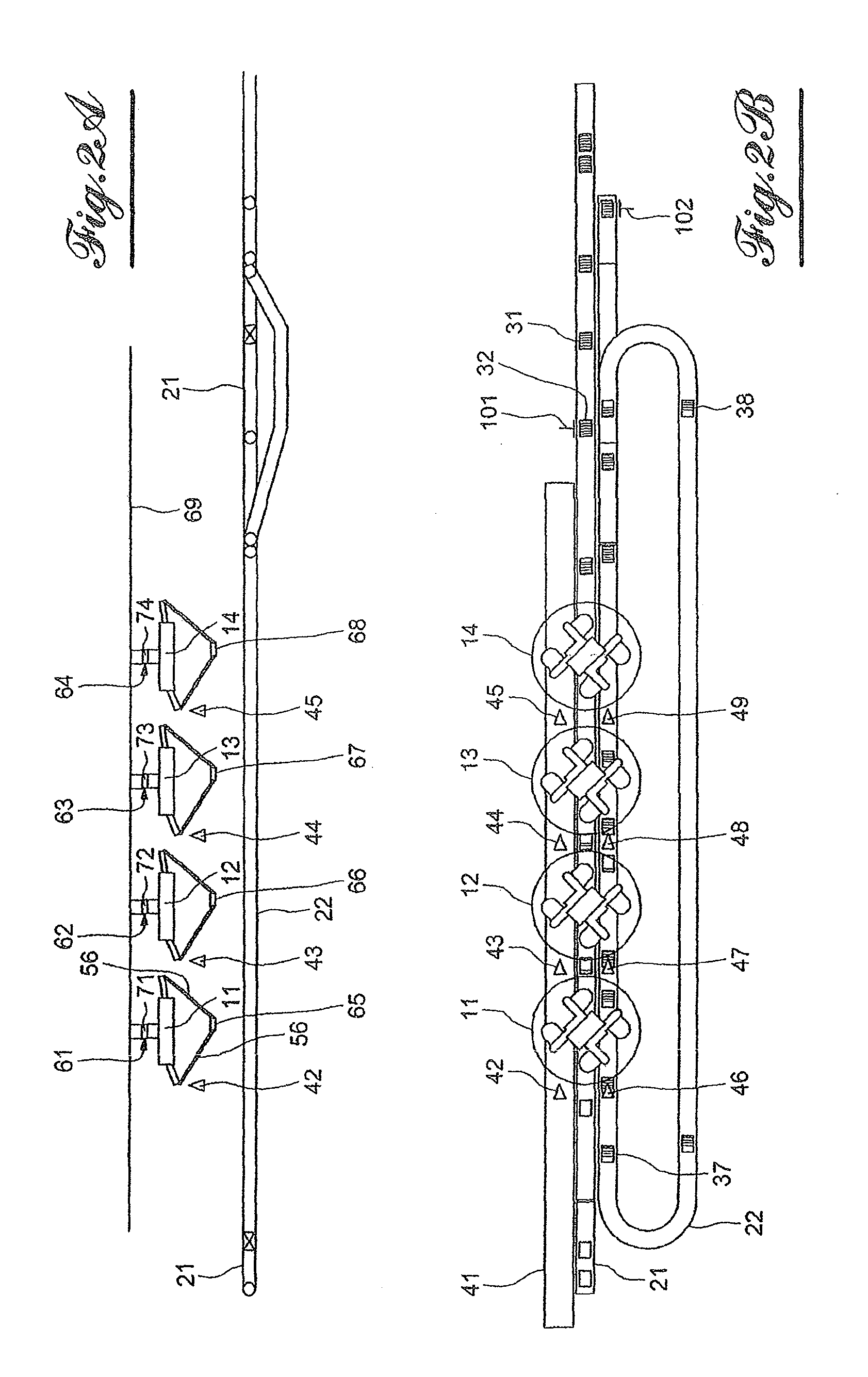 Method of treating objects according to their individual weights