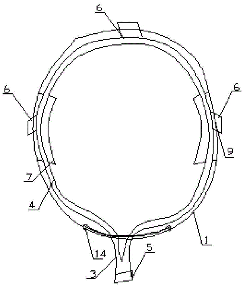 Portable head band with function of air supplying for surgical operations and helmet with head band