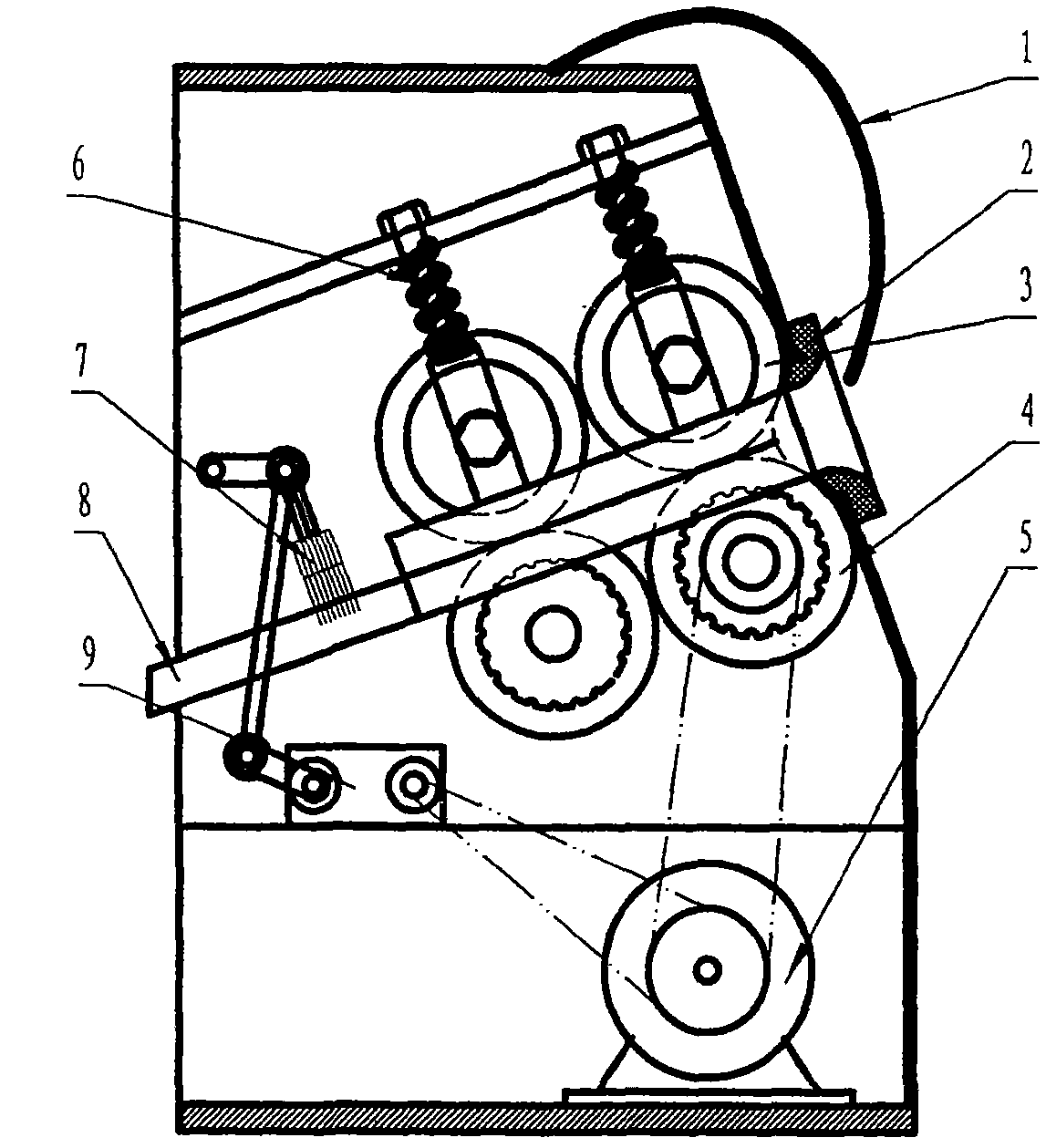 Pattern cutting device of food machine