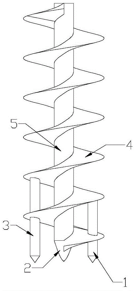 Efficient soil breaking drill bit