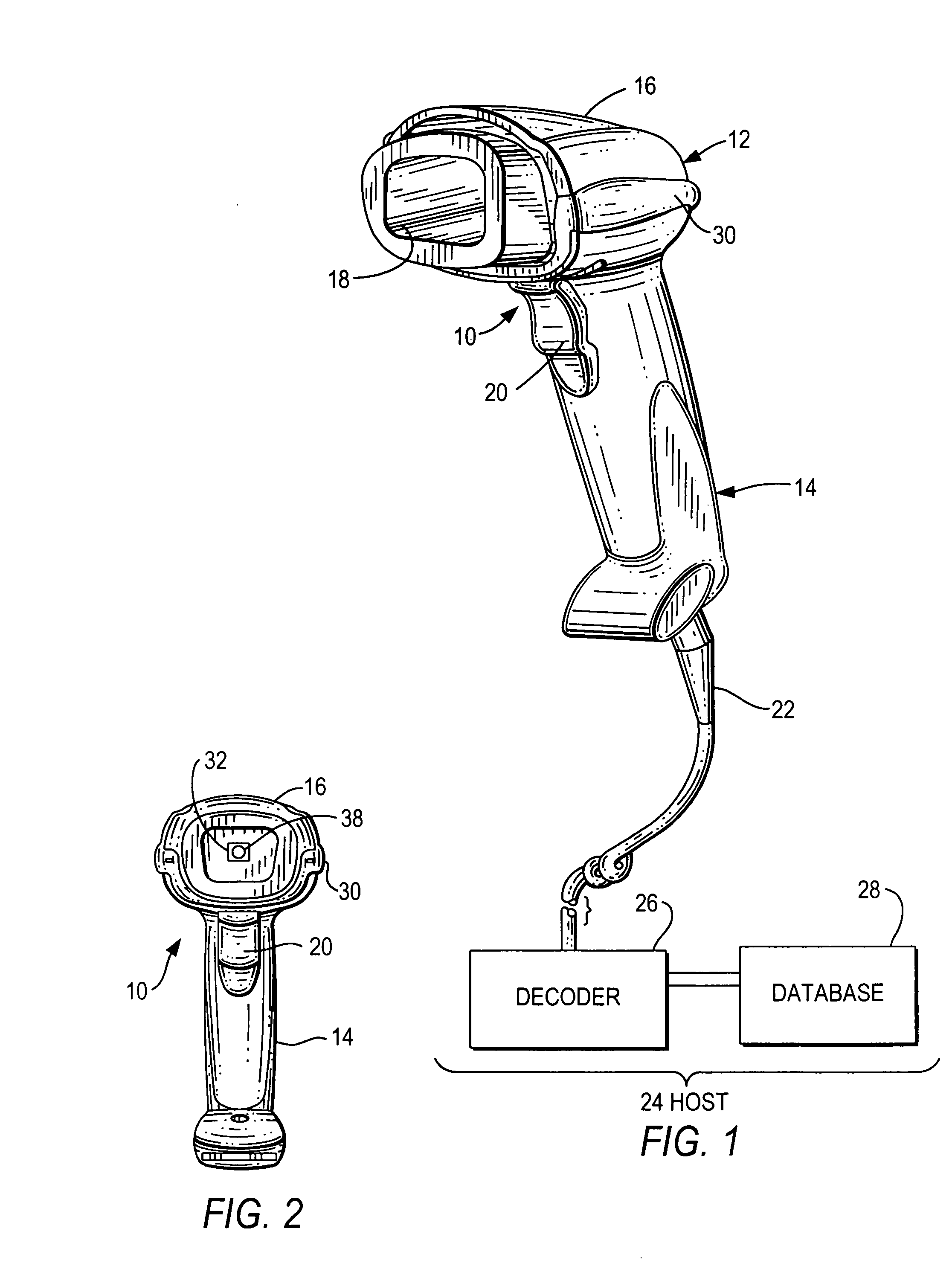 Arrangement for and method of accurately aiming at direct part markings prior to being imaged and electro-optically read
