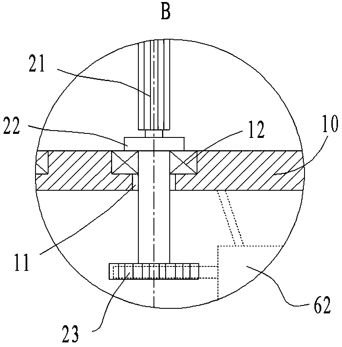 Integration device for spiral glass tube