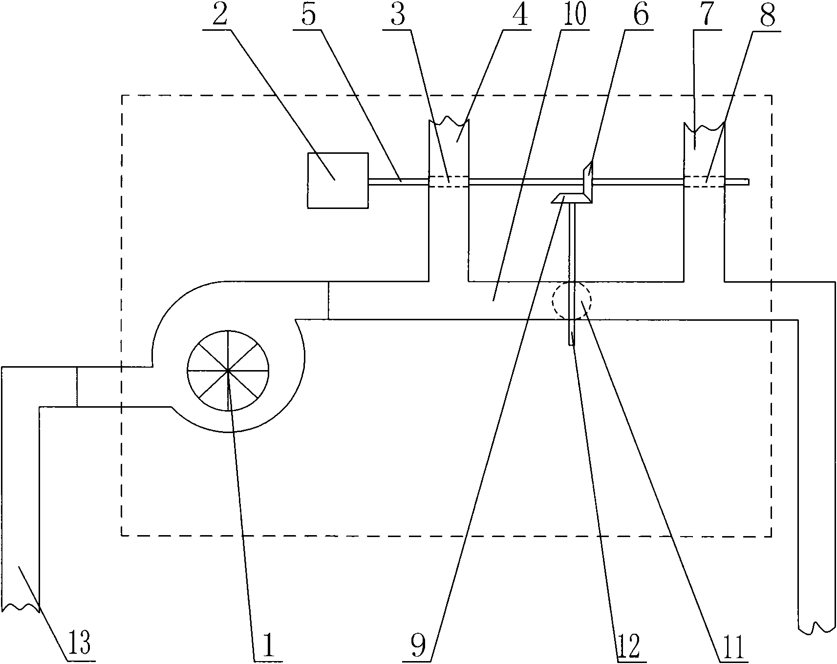 Circulating ventilation fan system