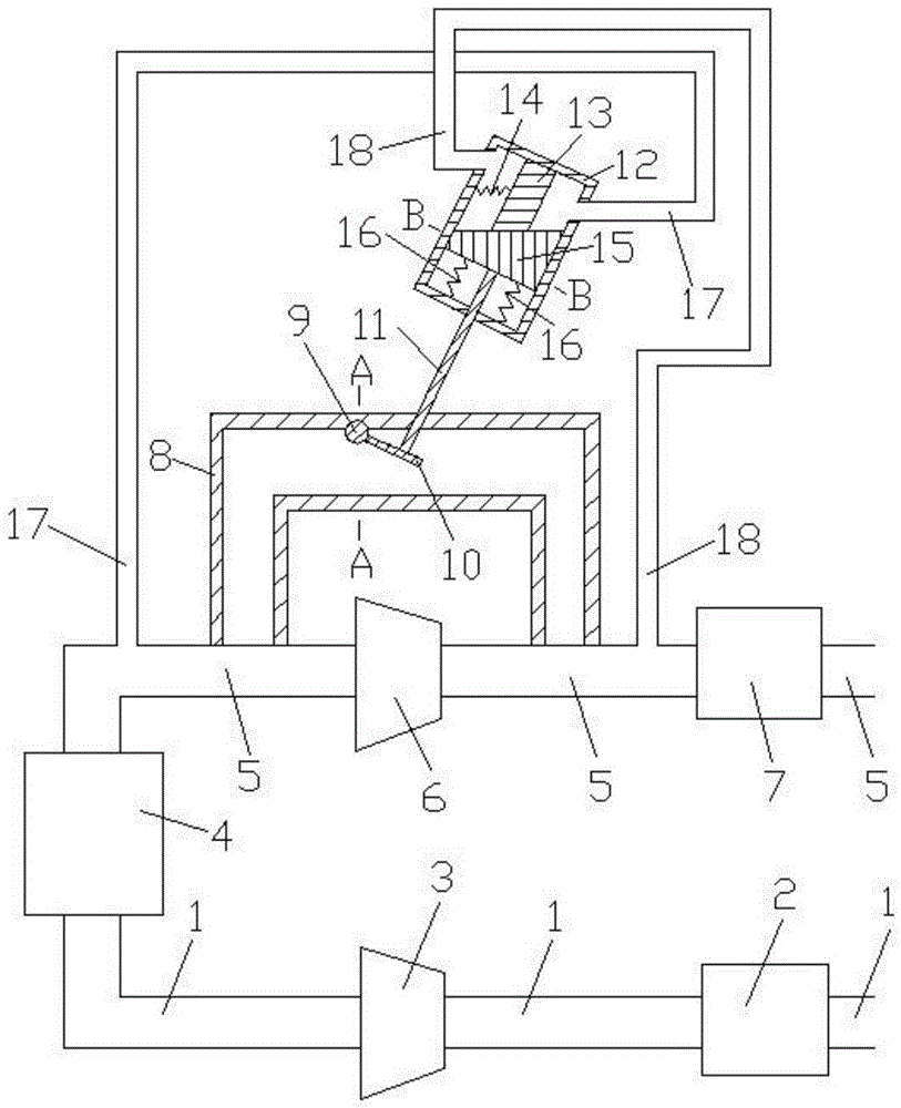Controllable turbine air discharging system