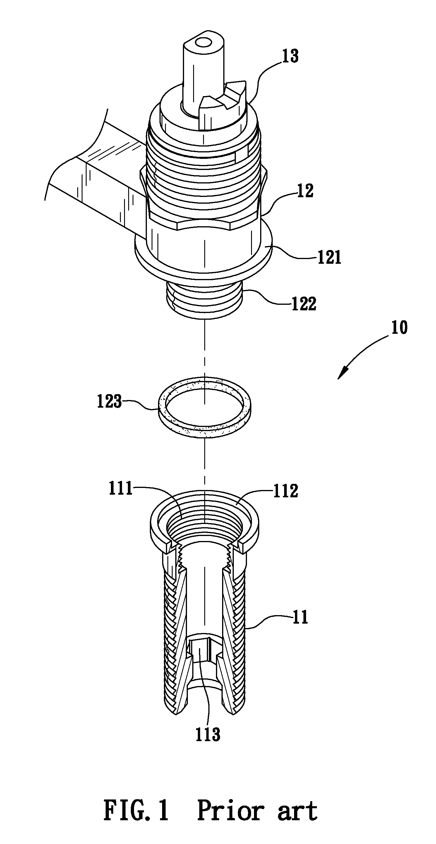 Hot-cold inlet pipe structure