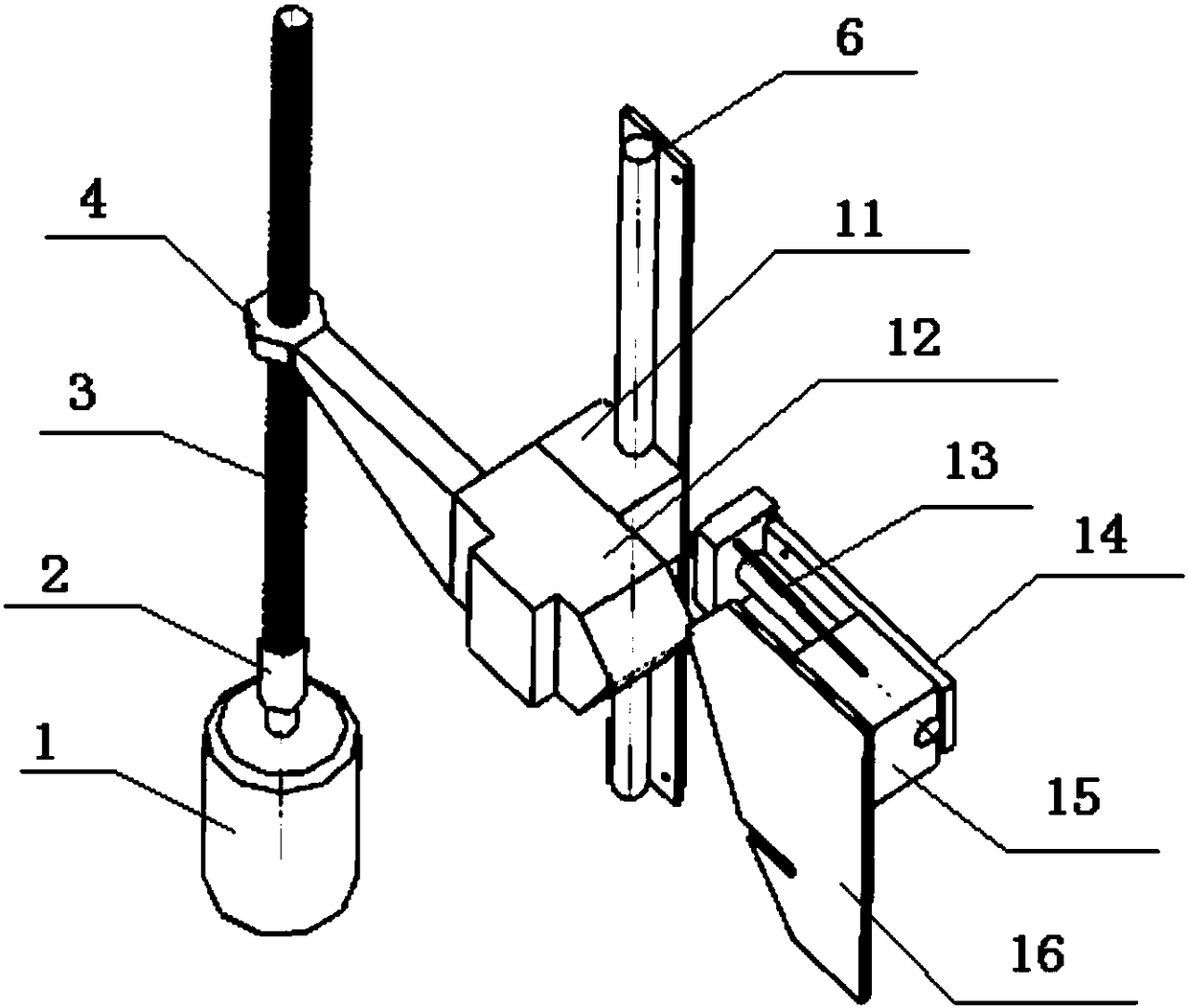 Household garbage compressing mechanism