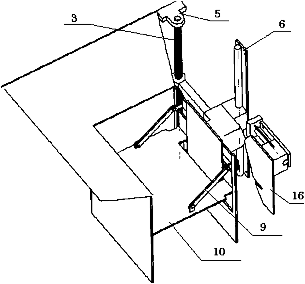 Household garbage compressing mechanism