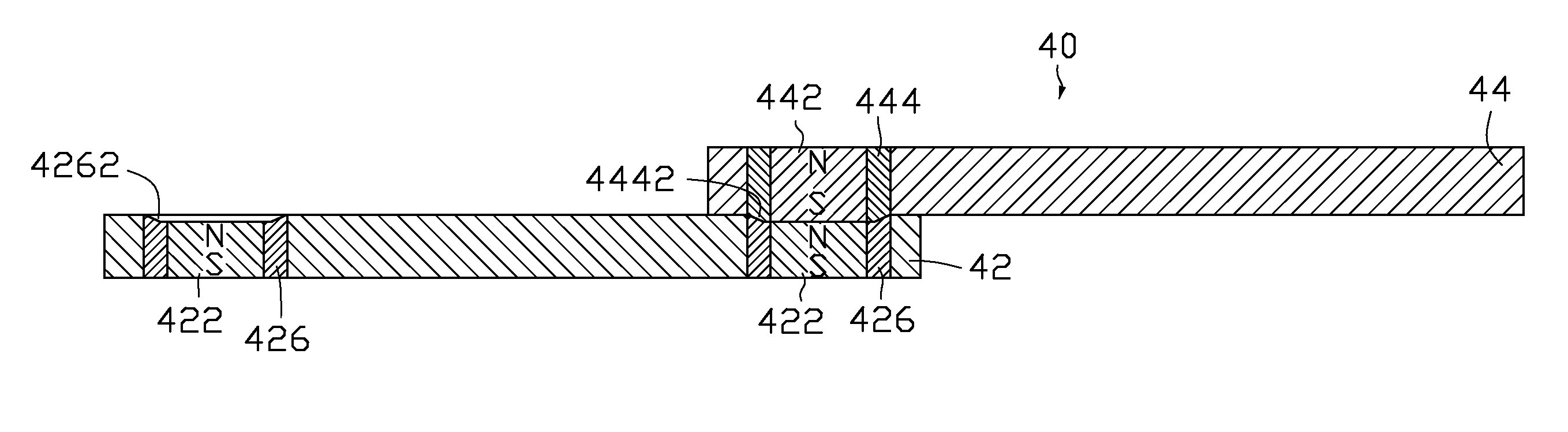 Slide mechanism for slide-type portable terminal devices
