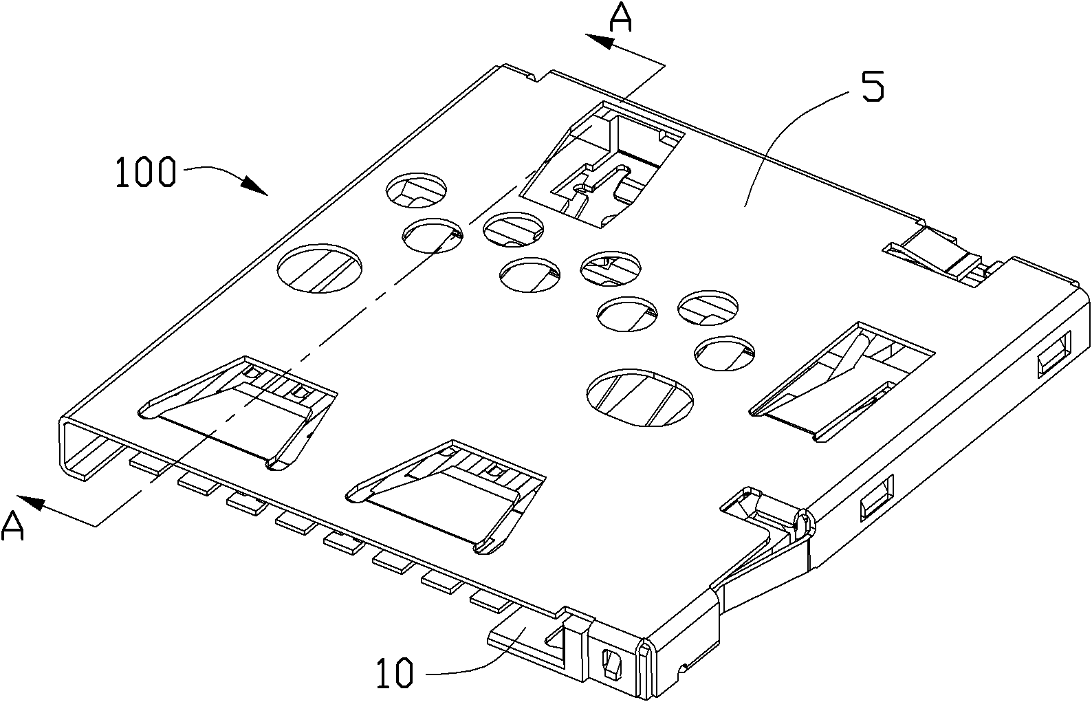 electronic card connector