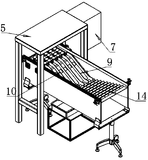 Equipment for automatically sorting and loading spiced corned eggs in containers