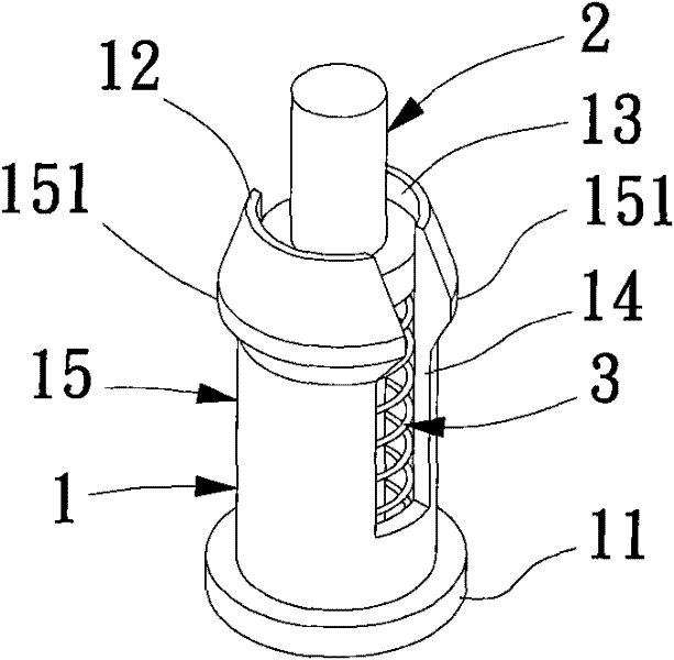 Fast assembly connecting device