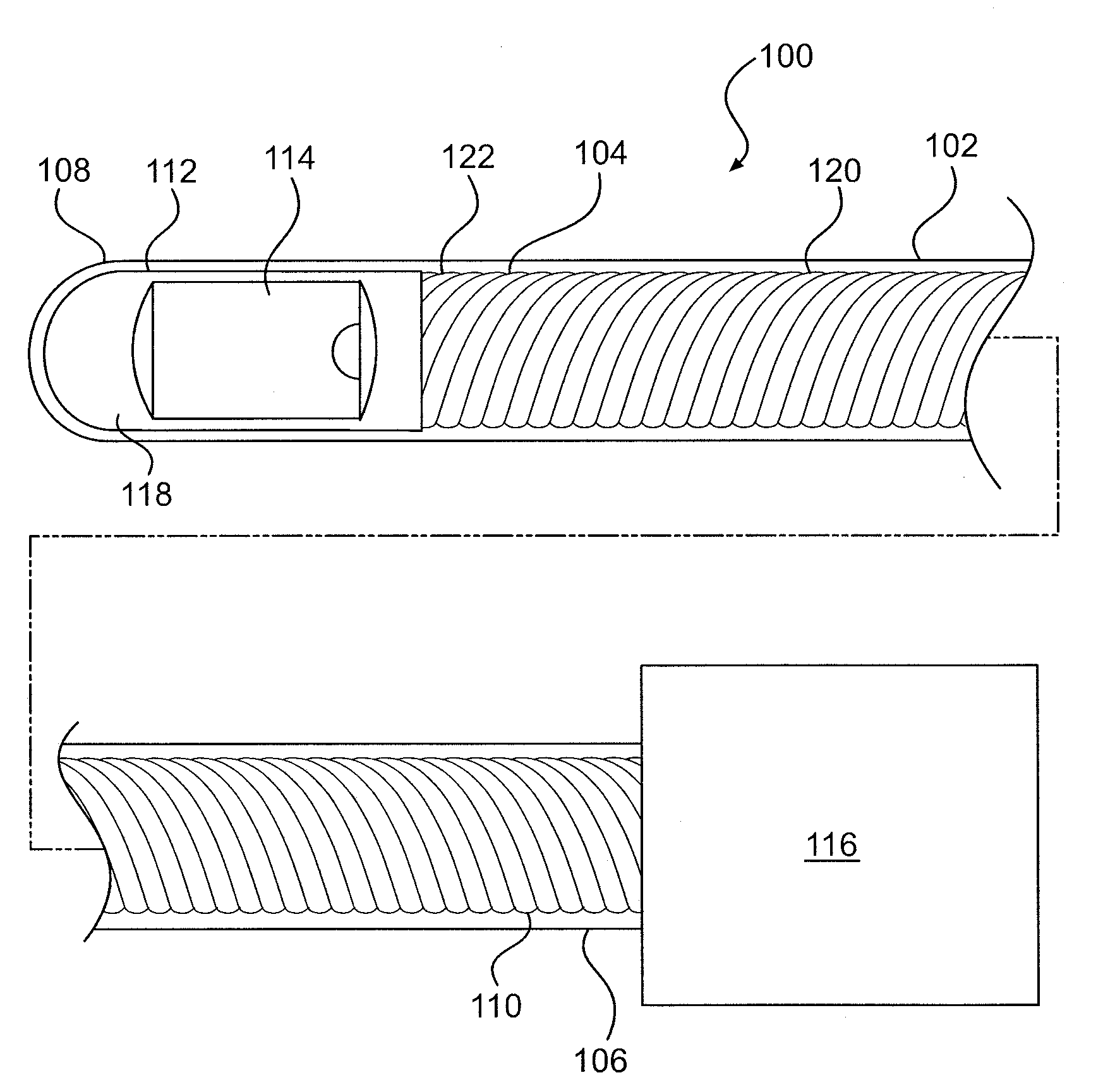 Rotational intravascular ultrasound probe and method of manufacturing the same