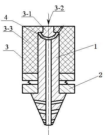Stirring head capable of enhancing mechanical property of stirring friction connecting area