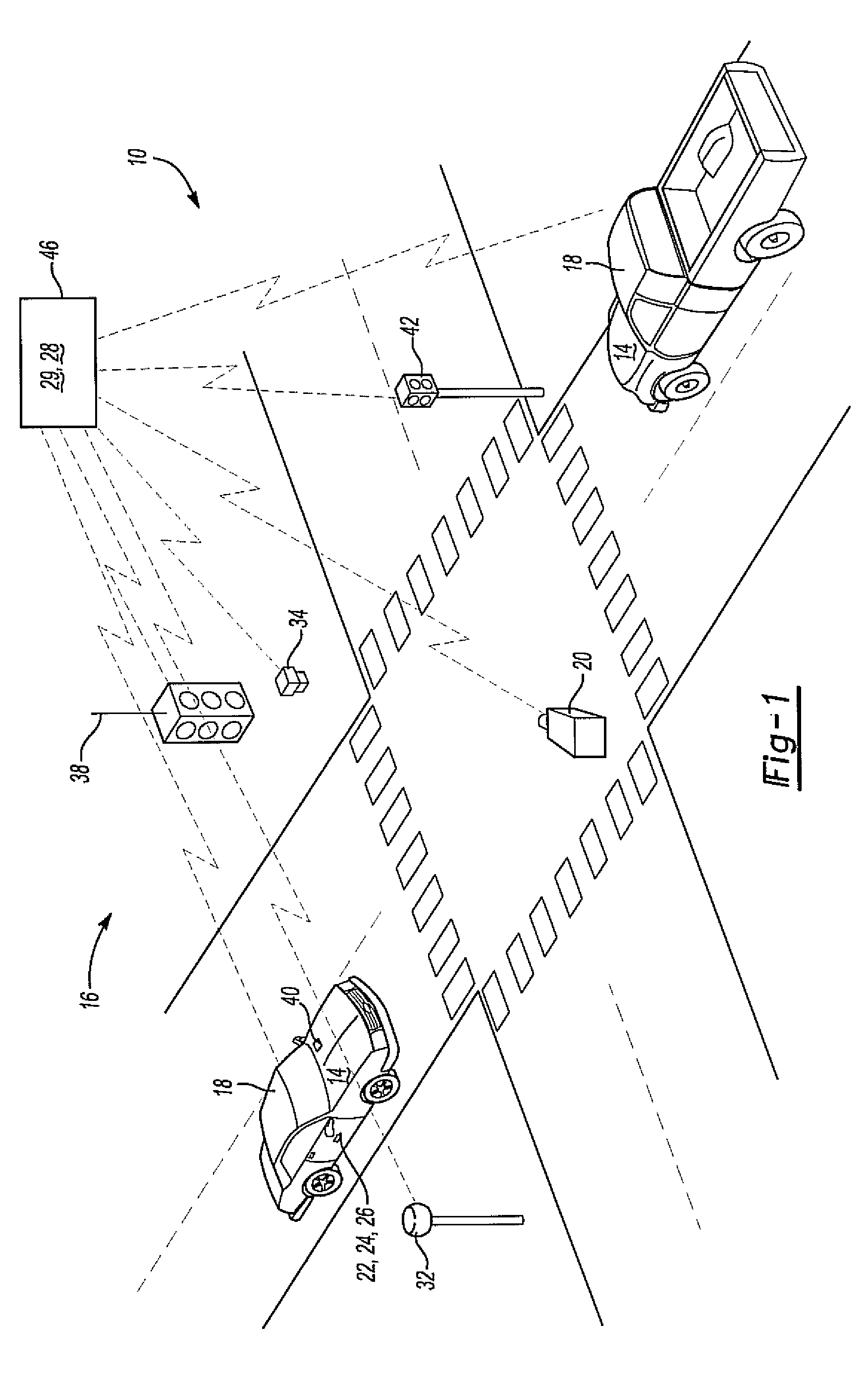 Communication based vehicle-pedestrian collision warning system