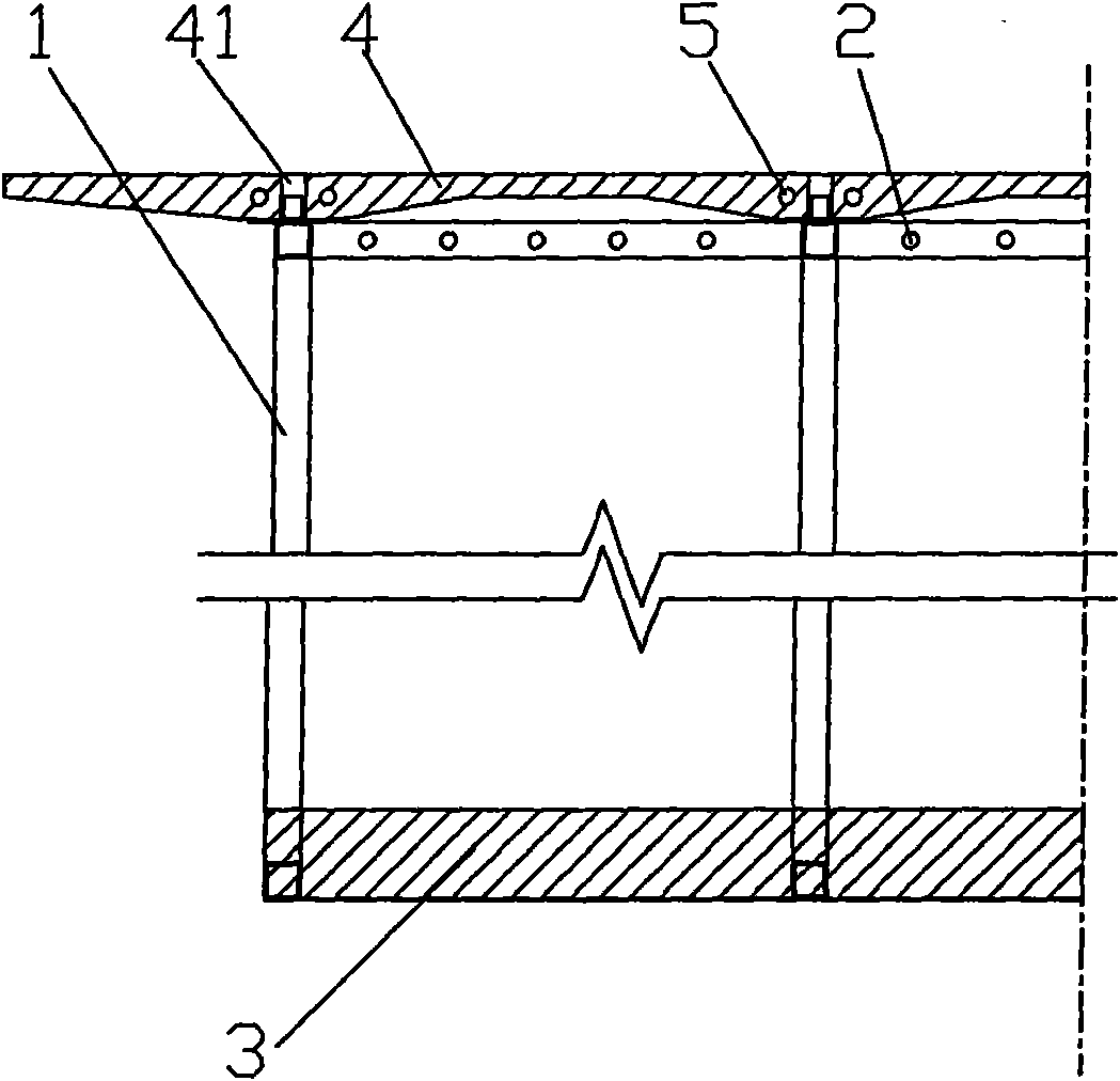Prestress steel purlin-concrete combined continuous rigid frame bridge and construction method thereof