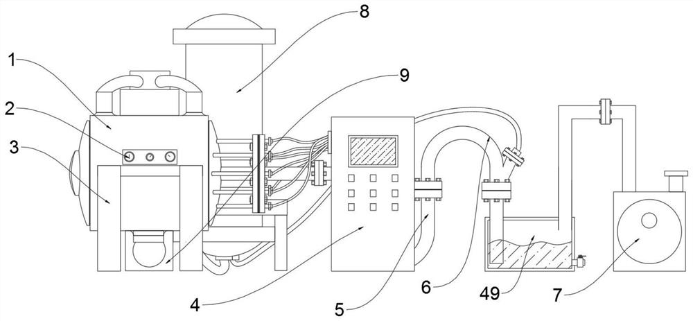 A vacuum carbonization furnace for graphite heat dissipation film production