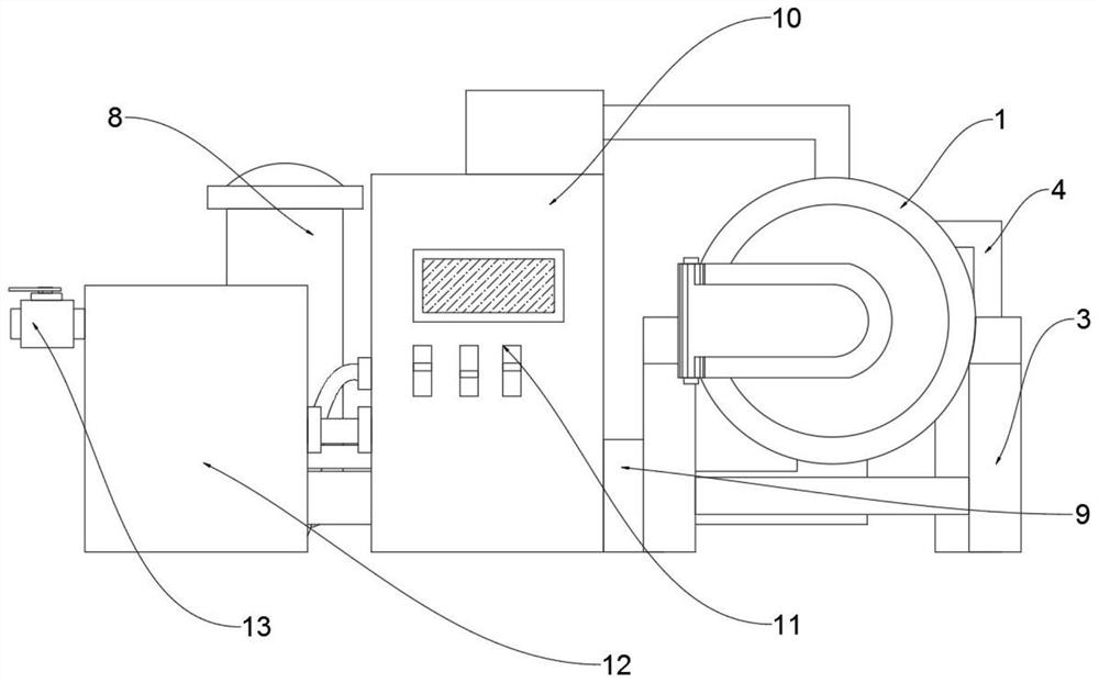 A vacuum carbonization furnace for graphite heat dissipation film production