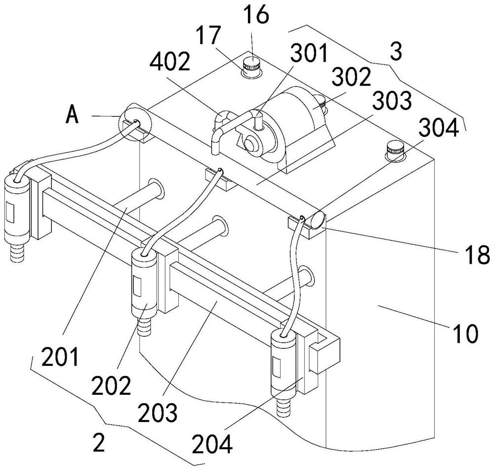 Preparation device of face filling material