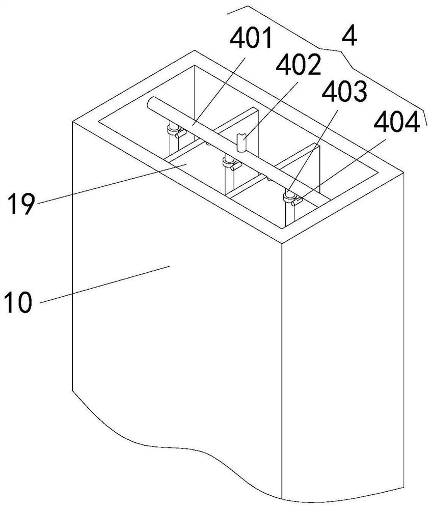 Preparation device of face filling material