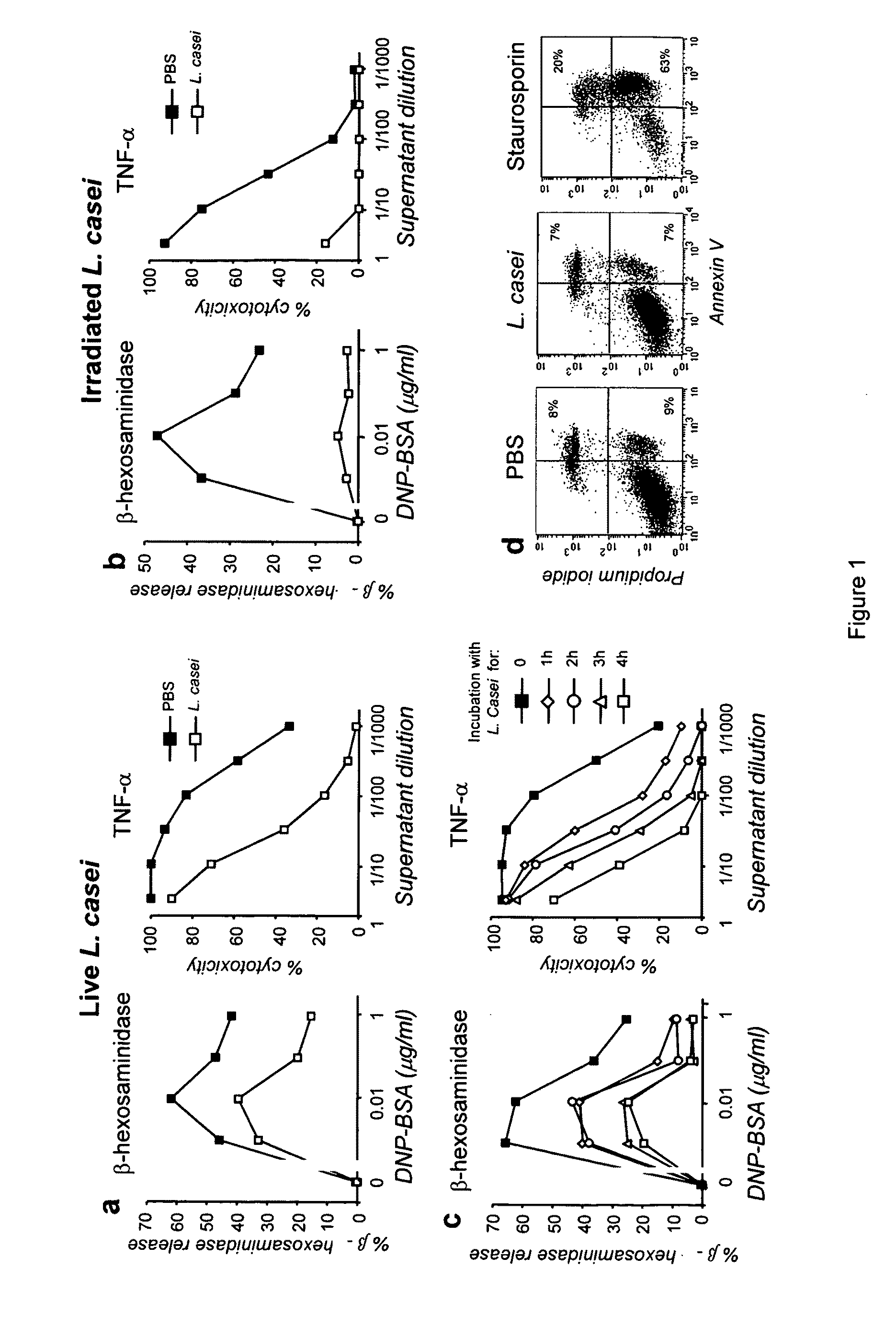 Methods for inhibiting mast cell activation and treating mast cell-dependent inflammatory diseases and disorders using lactobacillus