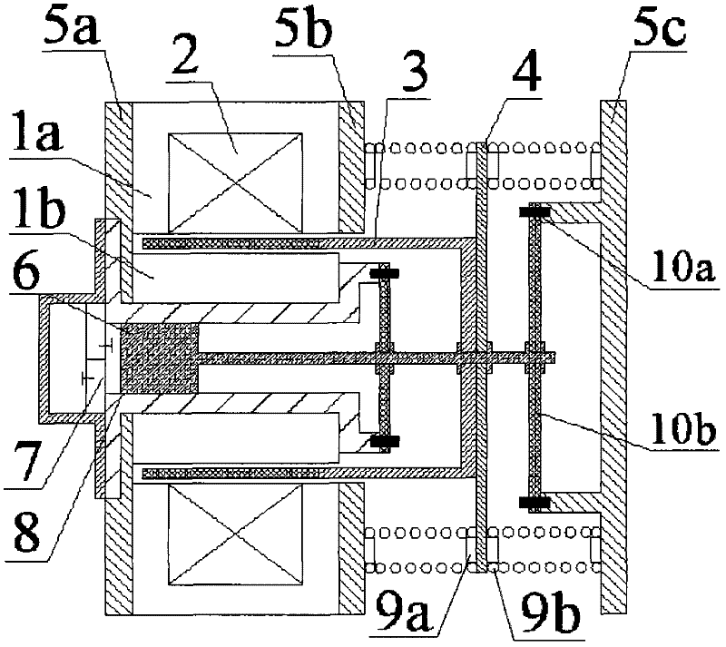 Linear compressor with combined spring supporting structure