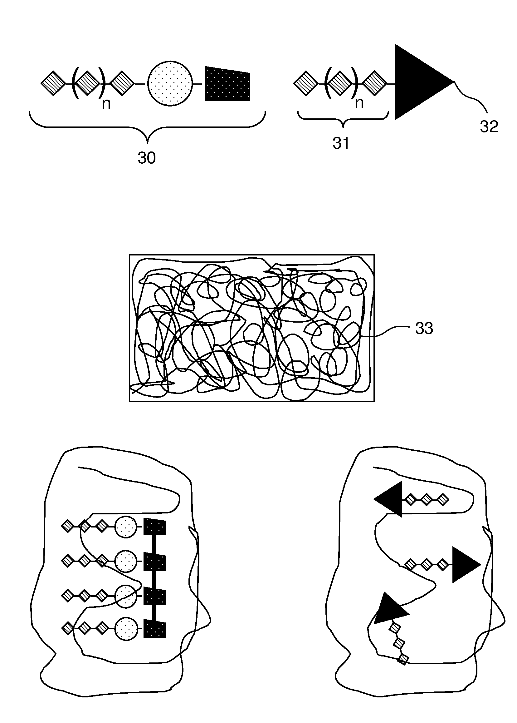 Method for the production of labelled scaffolds, comprising at least one reactive fluorinated surfactant, and scaffold produced therewith