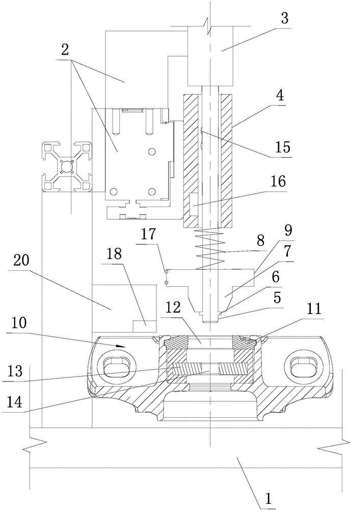 Detection and sorting apparatus of automobile shock absorber bases