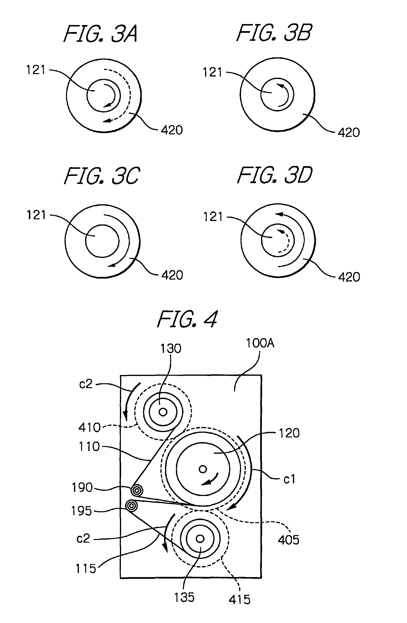Media storing and feeding device with maximum angular speed of reels reduced