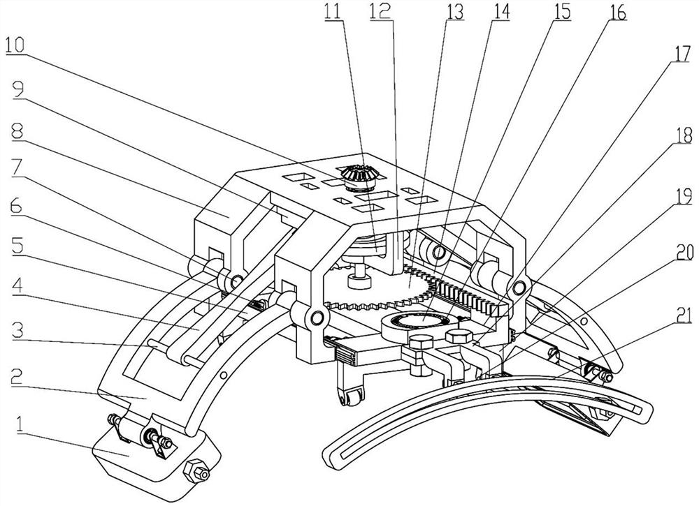 An external pipeline inspection robot and walking method