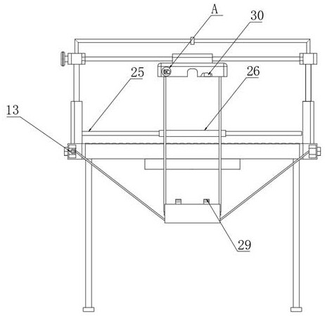 A scaffold for transporting materials