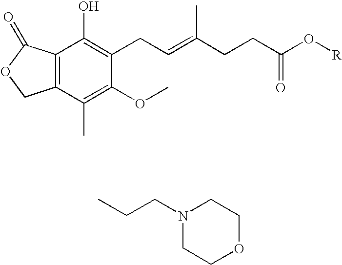 Process for preparation of mycophenolate mofetil and other esters of mycophenolic acid