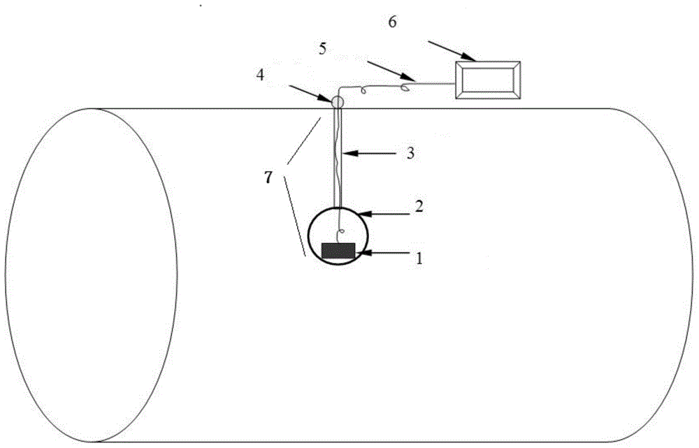 Gas flow measuring device for large-diameter pipes