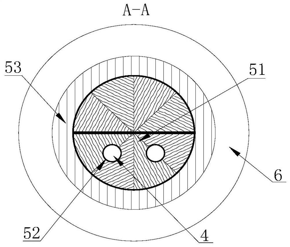 A sealing device for optical cable passing through liquid tank