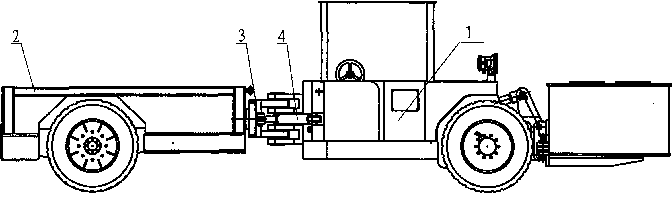 Bidirectional mine transport vehicle