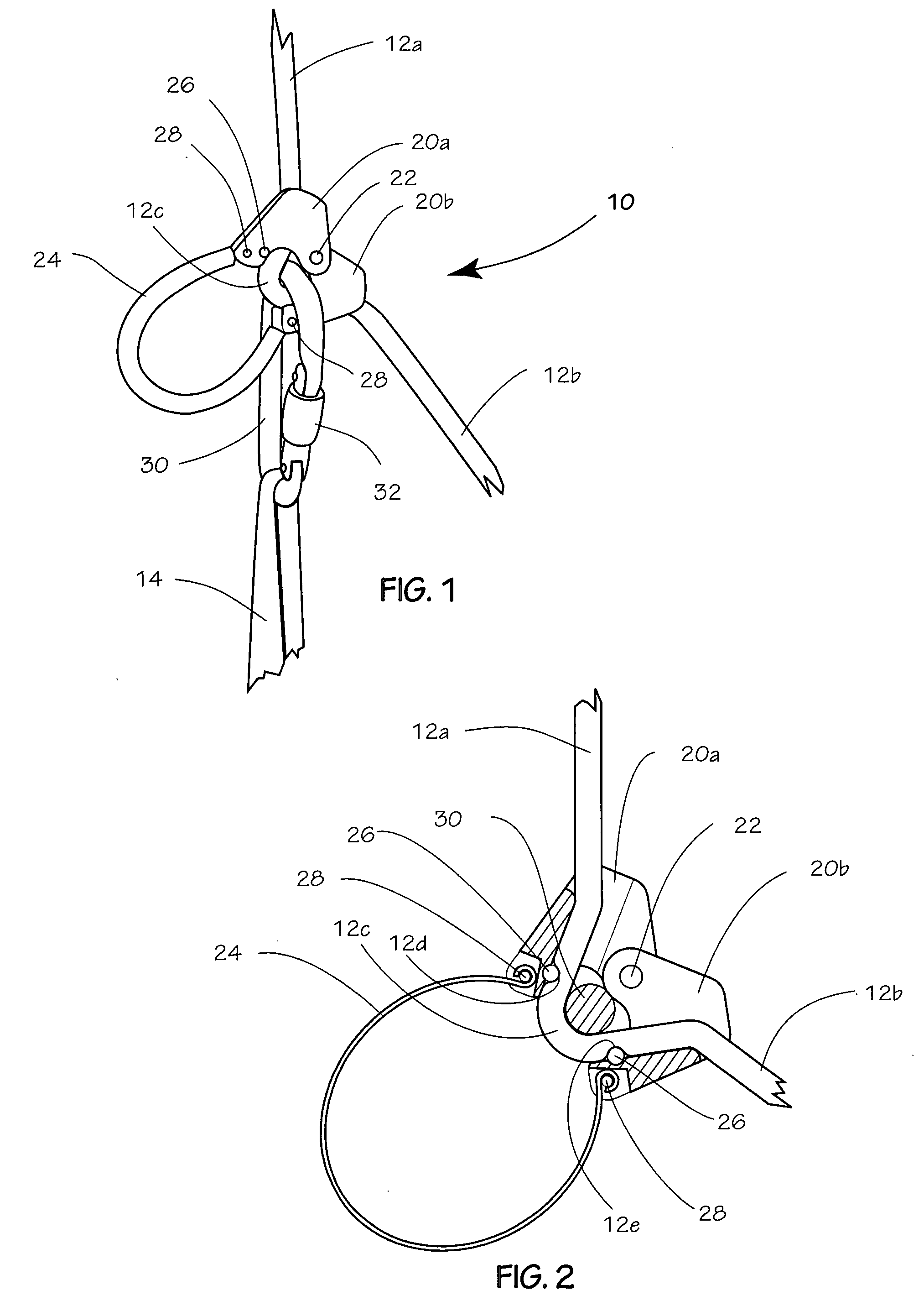 Split tube belay device