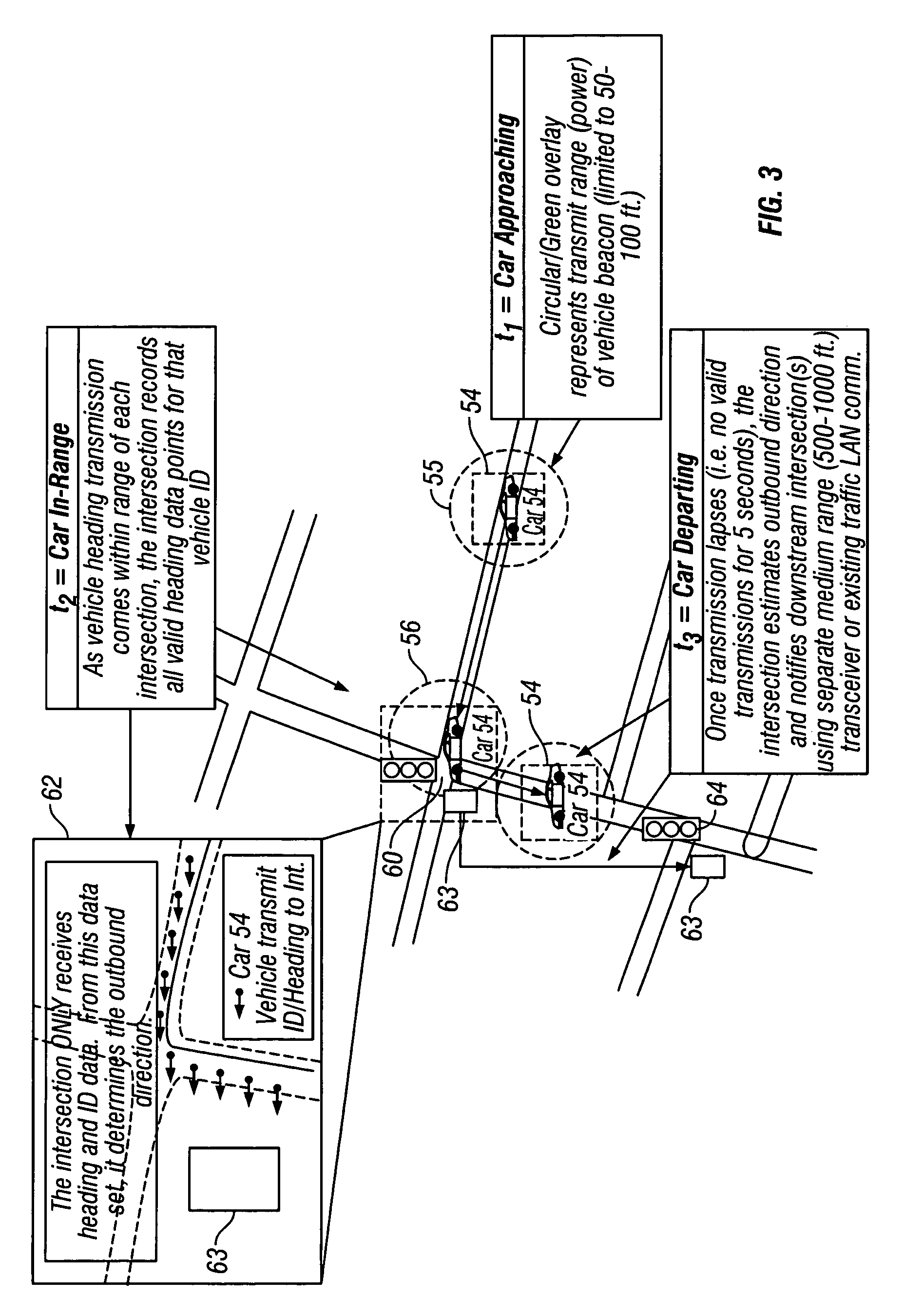 Method and system for beacon/heading emergency vehicle intersection preemption