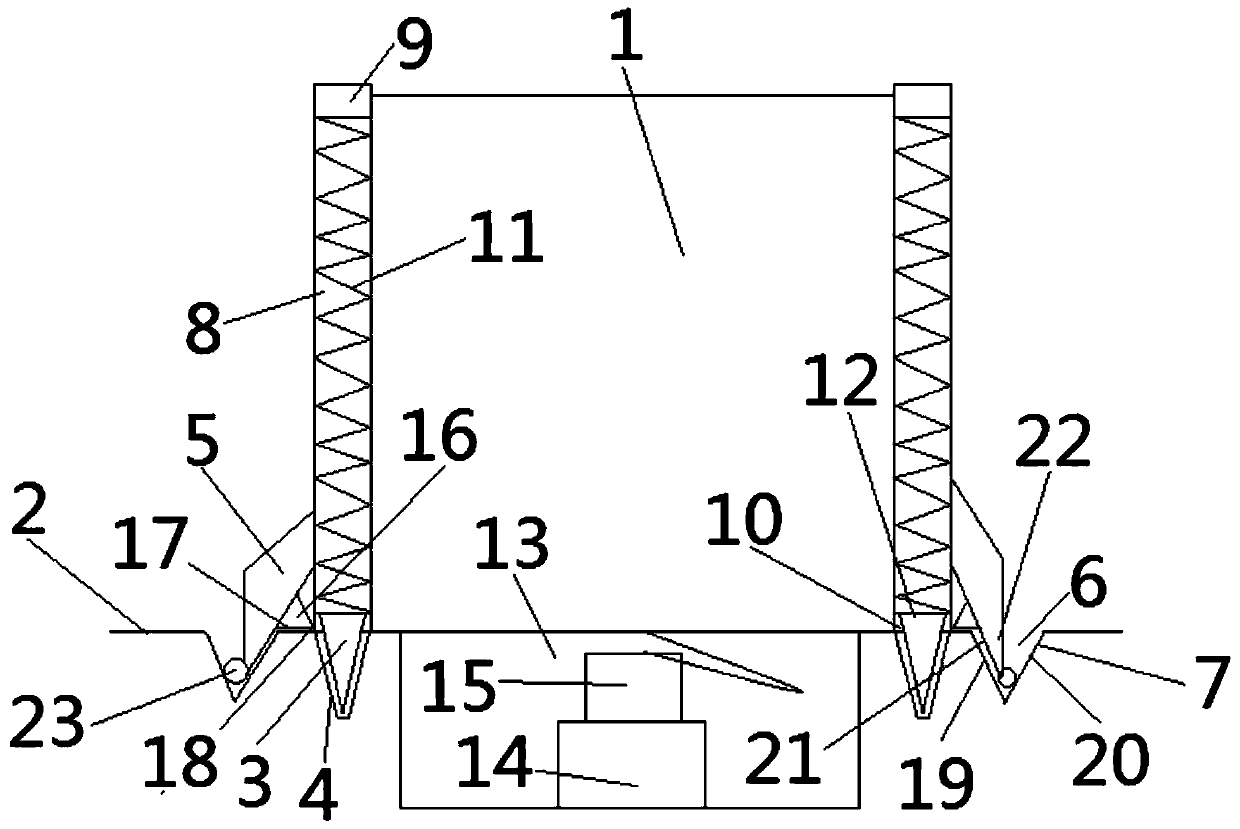 Charging pile structure for electric vehicles