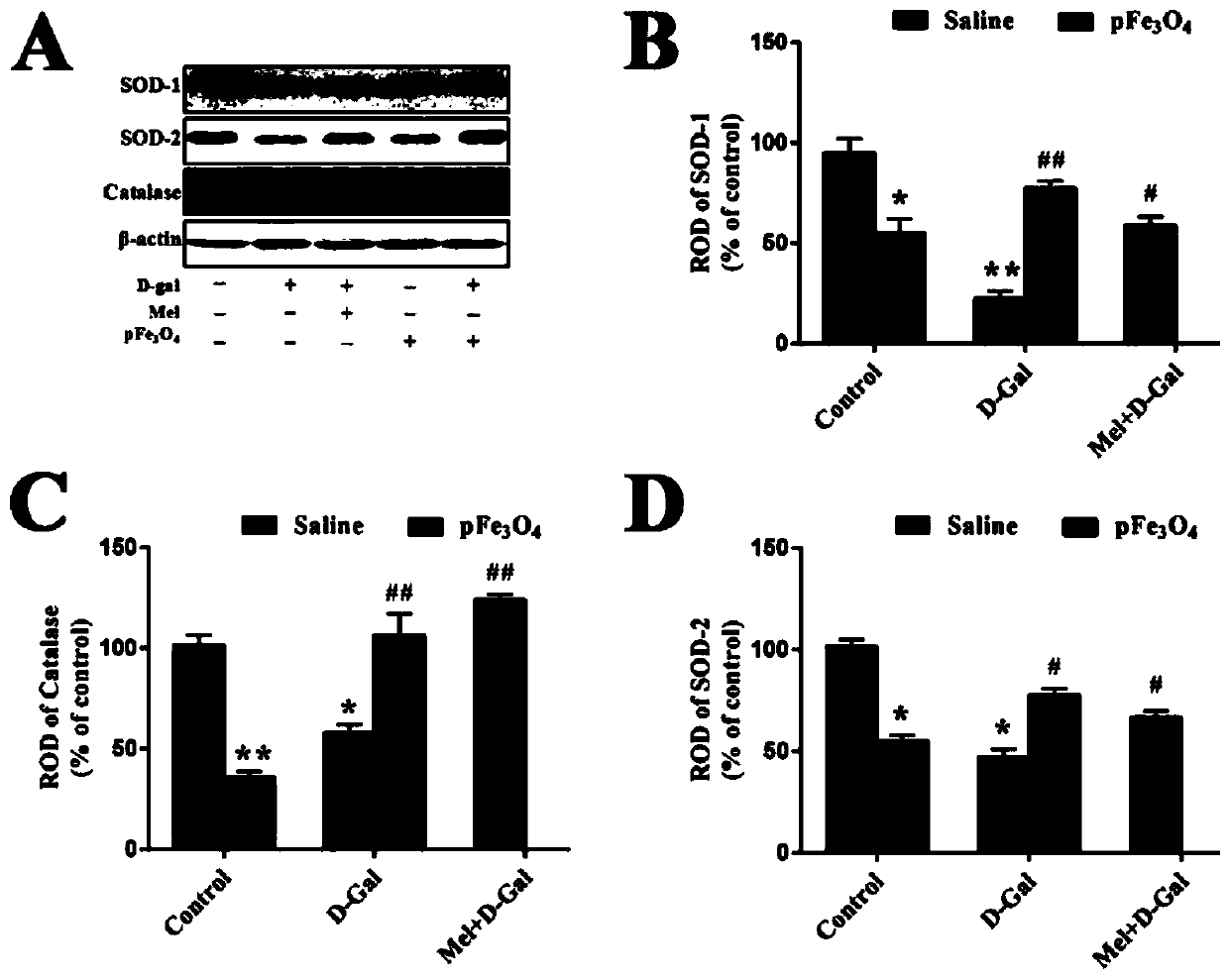 New application of ferroferric oxide nano-enzyme