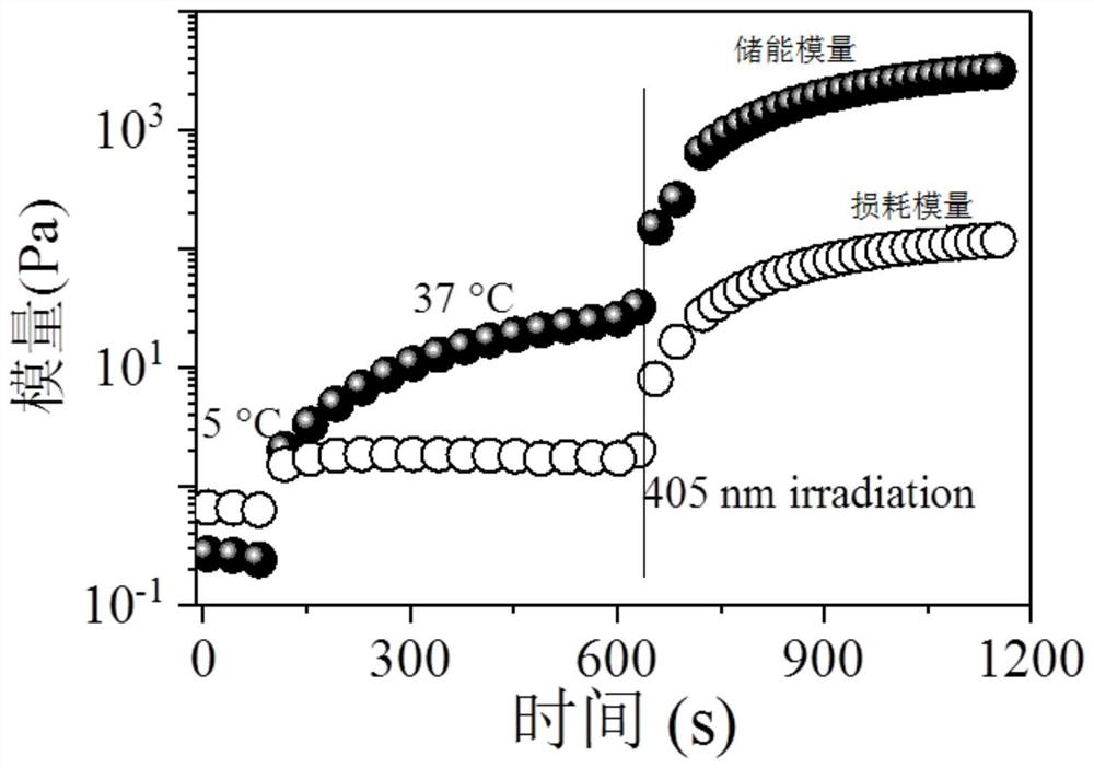 A preparation method of dual-response hydrogel ink