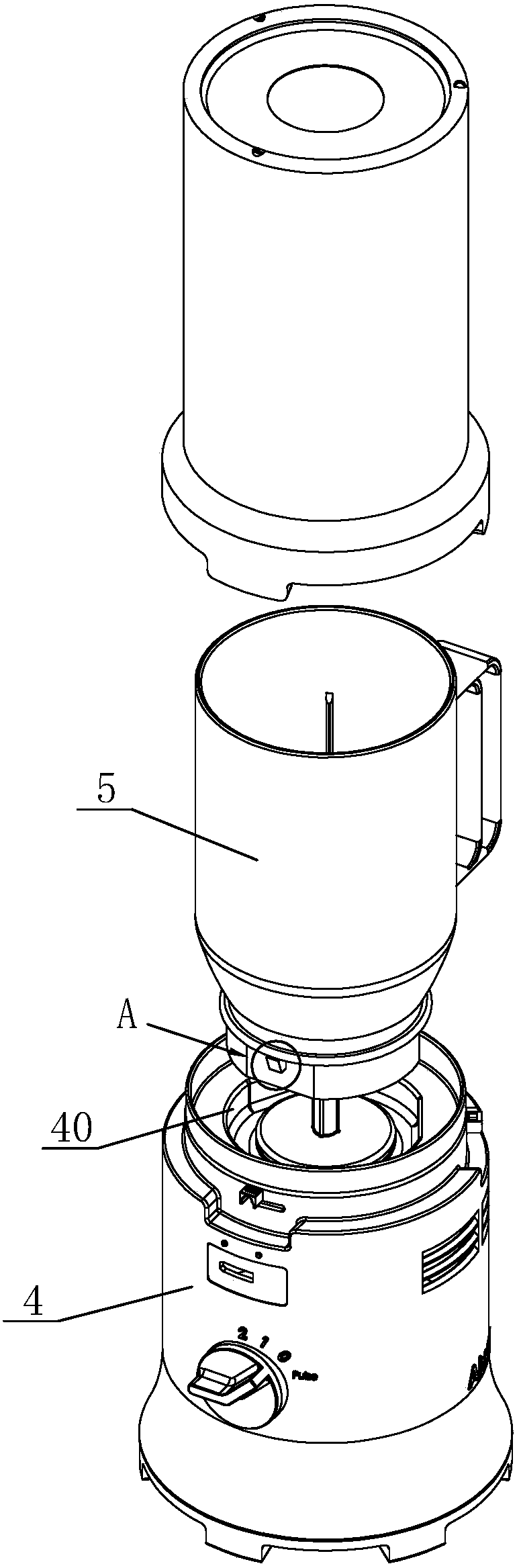 Juicer with waterproof safety switch