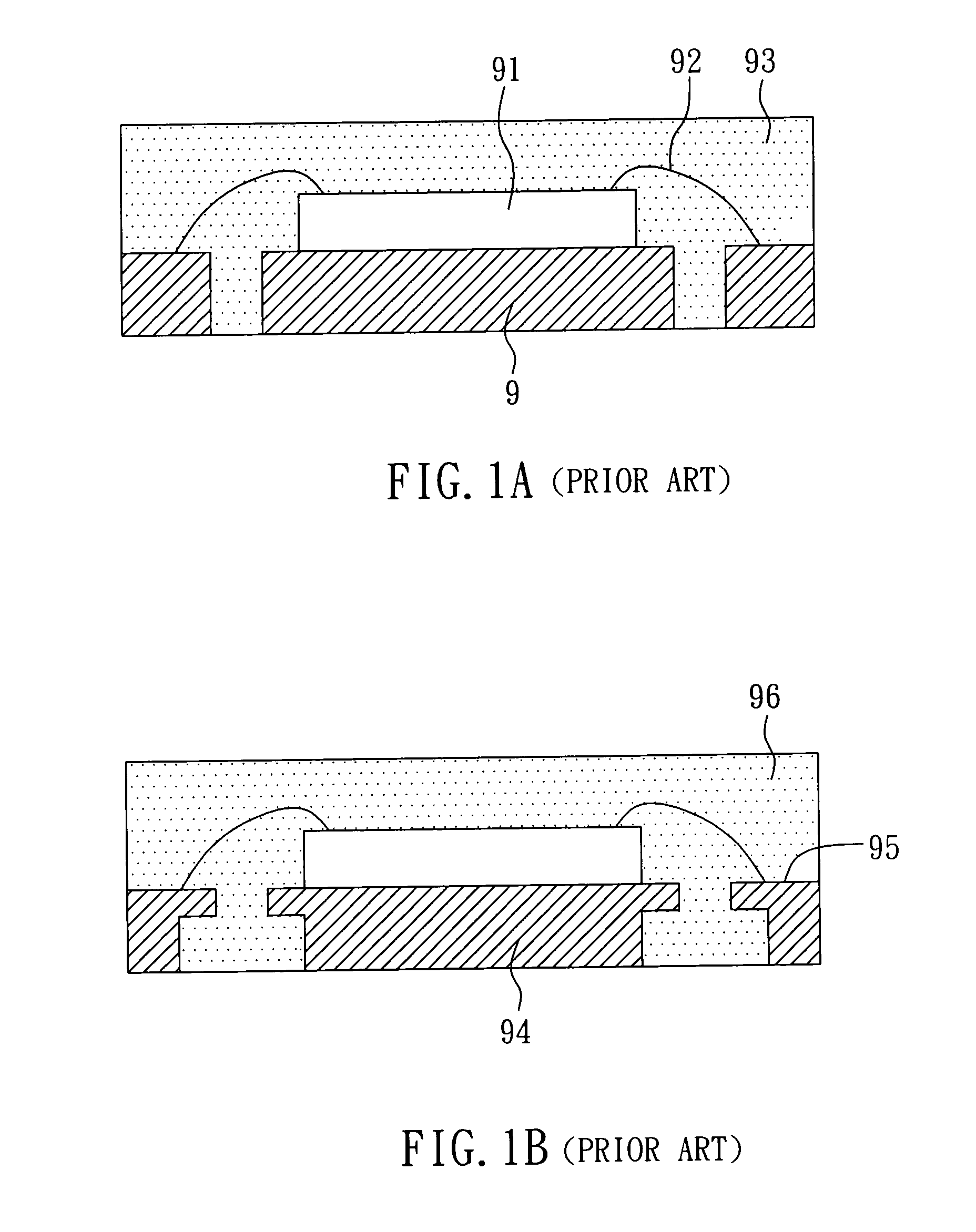 Package structure enhancing molding compound bondability