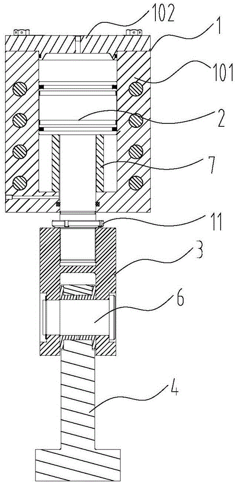 The Clamping Device of the Upper Die Holder of the Hot Die Forging Press