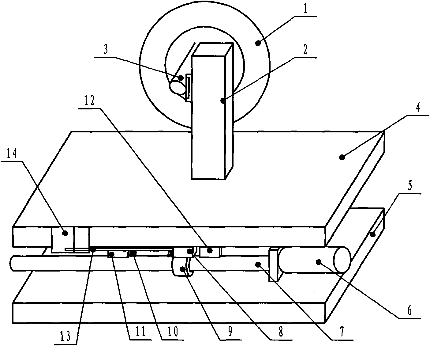 Cutting stress display device of full automatic inside diameter slicer with elastic feeding
