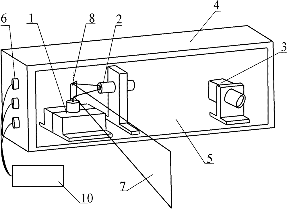 Method for controlled light plane-based underwater three-dimensional redrawing device